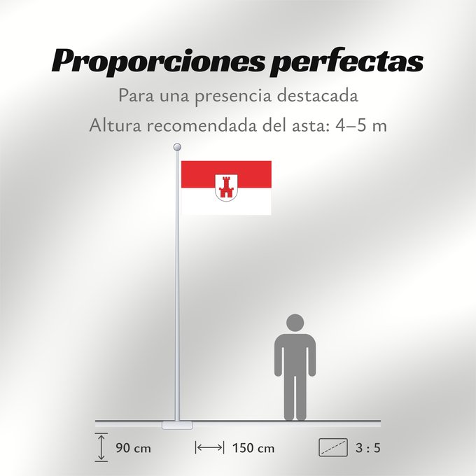 Proporciones de la bandera: Maulburg (Südlicher Schwarzwald)