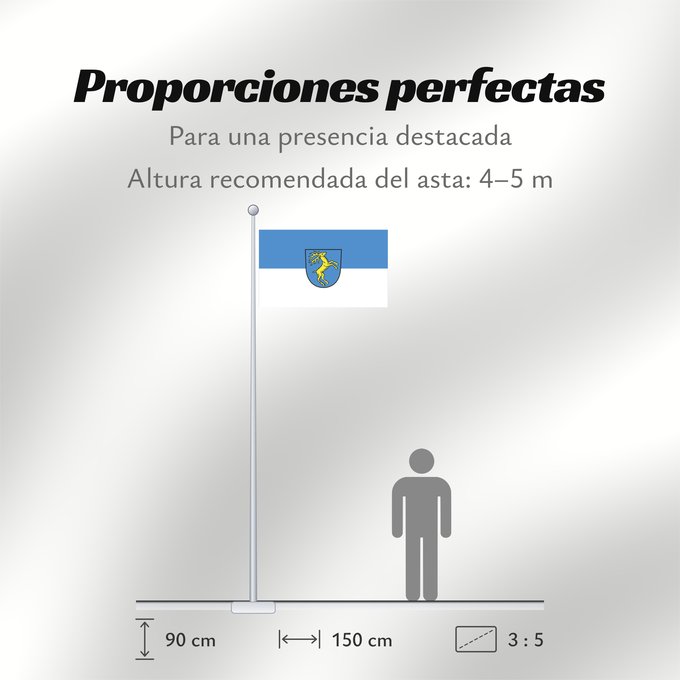 Proporciones de la bandera: St. Blasien (Südlicher Schwarzwald)