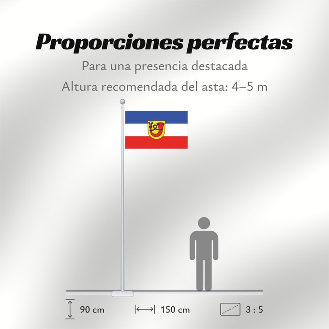Proporciones de la bandera: Bad Urach (Schwäbische Alb)