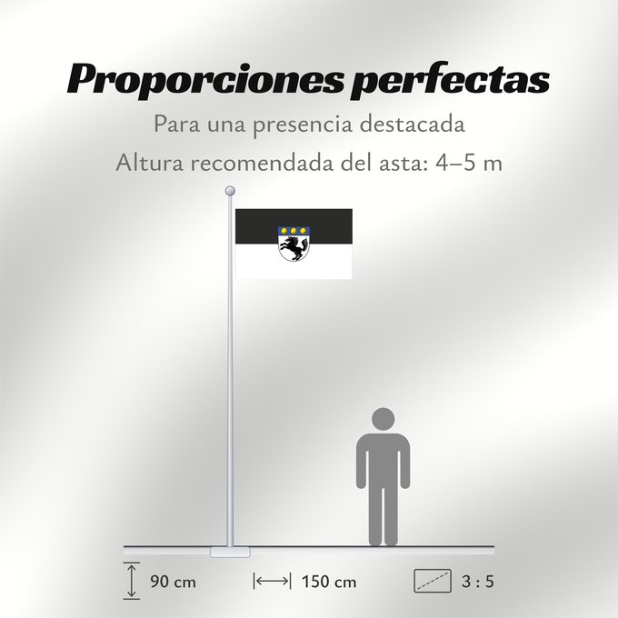 Proporciones de la bandera: Allmendingen (Schwäbische Alb)