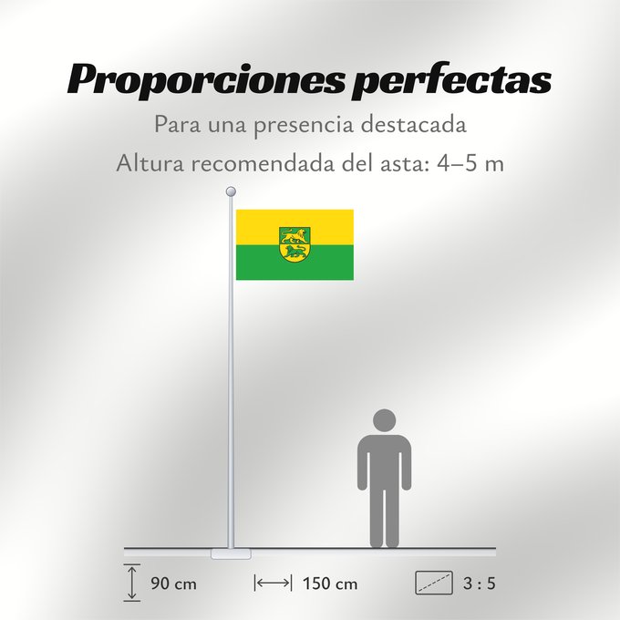 Proporciones de la bandera: Dürmentingen (Württembergisches Allgäu Oberschwaben)