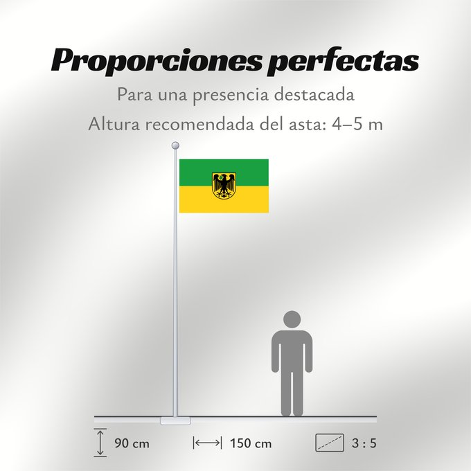 Proporciones de la bandera: Argenbühl (Württembergisches Allgäu Oberschwaben)