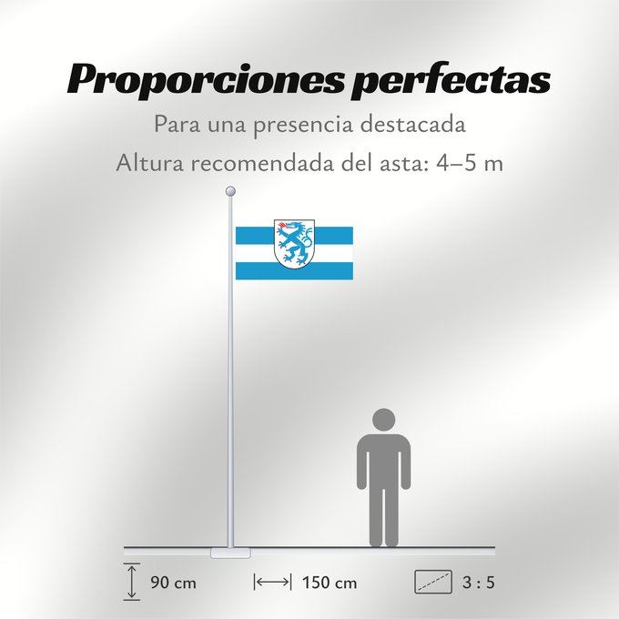 Proporciones de la bandera: Ingolstadt (Oberbayerns Städte)