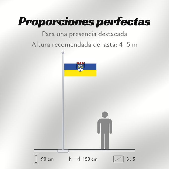 Proporciones de la bandera: Winhöring (Inn-Salzach)