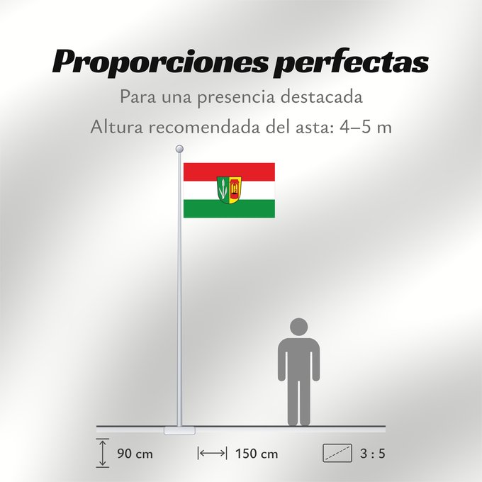 Proporciones de la bandera: Karlsfeld (Münchener Umland)