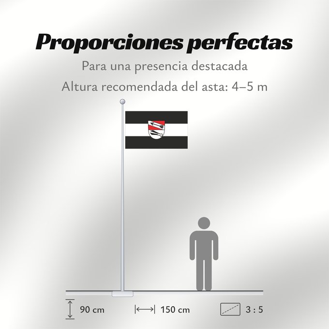 Proporciones de la bandera: Pfaffenhofen a.d.Glonn (Münchener Umland)