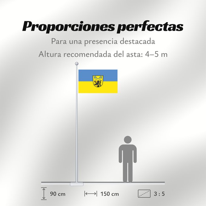 Proporciones de la bandera: Anzing (Ebersberger Grünes Land)