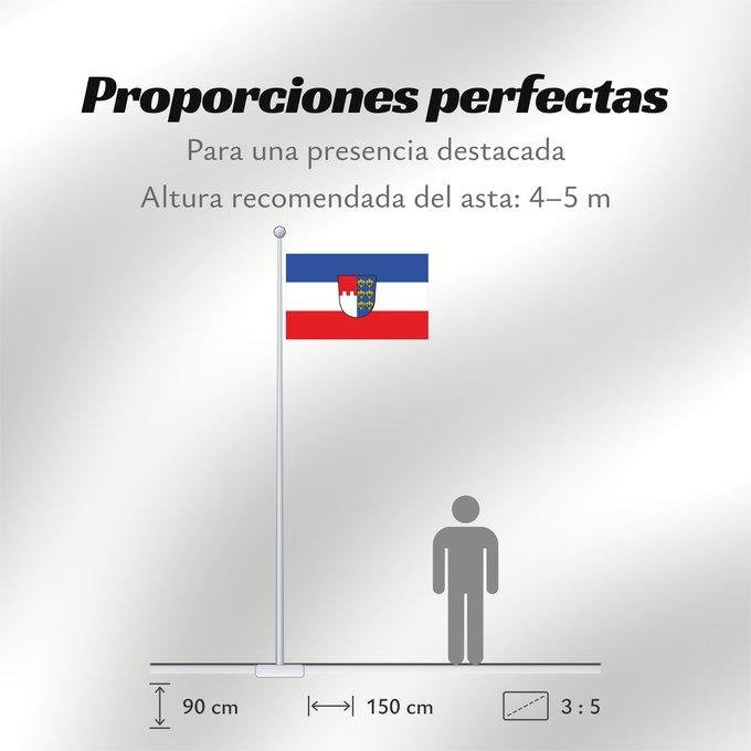 Proporciones de la bandera: Langenpreising (Münchener Umland)