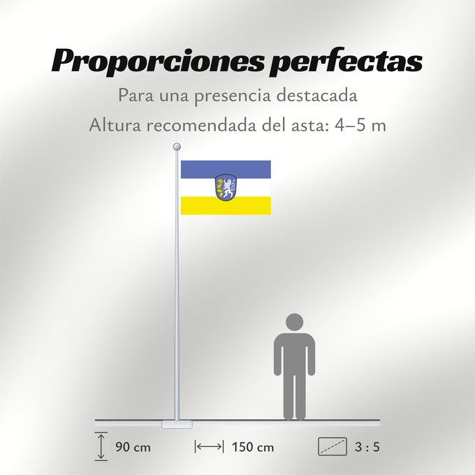 Proporciones de la bandera: Attenkirchen (Münchener Umland)