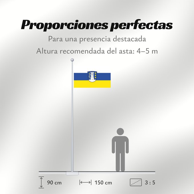 Proporciones de la bandera: Paunzhausen (Münchener Umland)