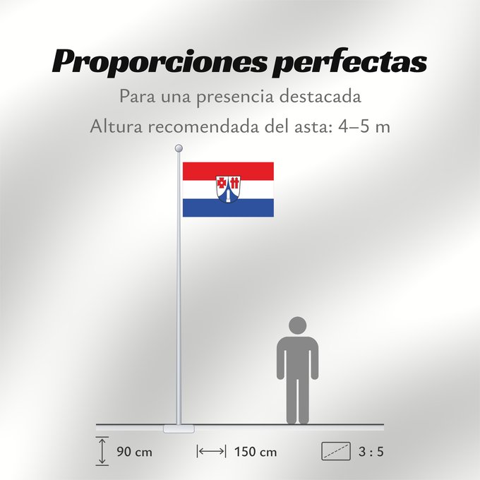 Proporciones de la bandera: Hattenhofen (Münchener Umland)