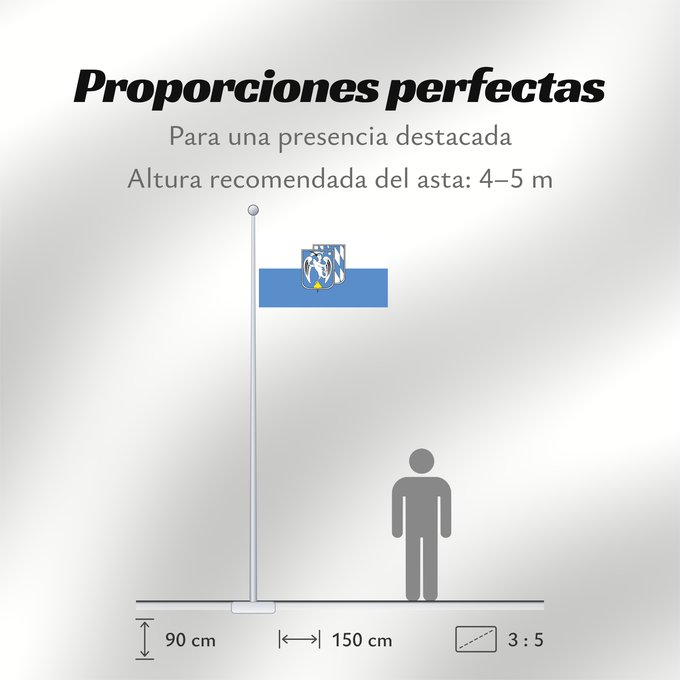 Proporciones de la bandera: Kottgeisering (Münchener Umland)