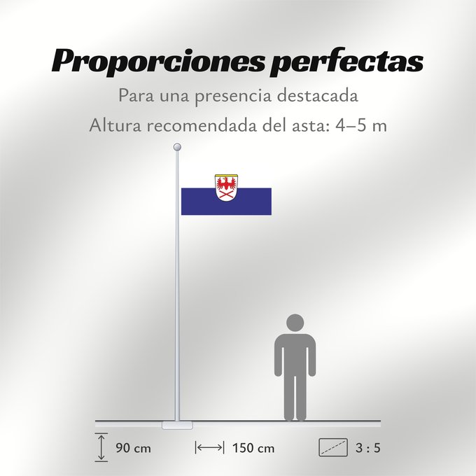 Proporciones de la bandera: Hausham (Alpenregion Tegernsee-Schliersee)