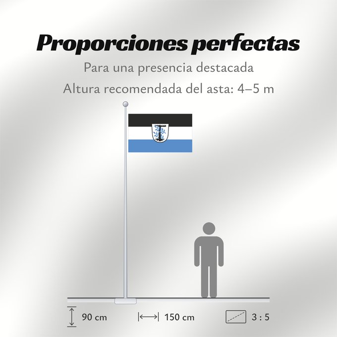 Proporciones de la bandera: Aschheim (Münchener Umland)