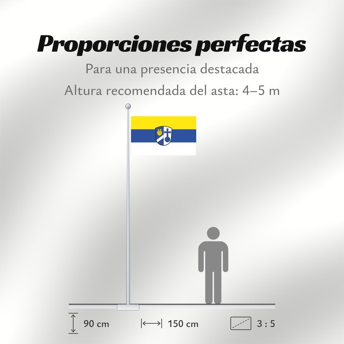 Proporciones de la bandera: Feldkirchen (Münchener Umland)