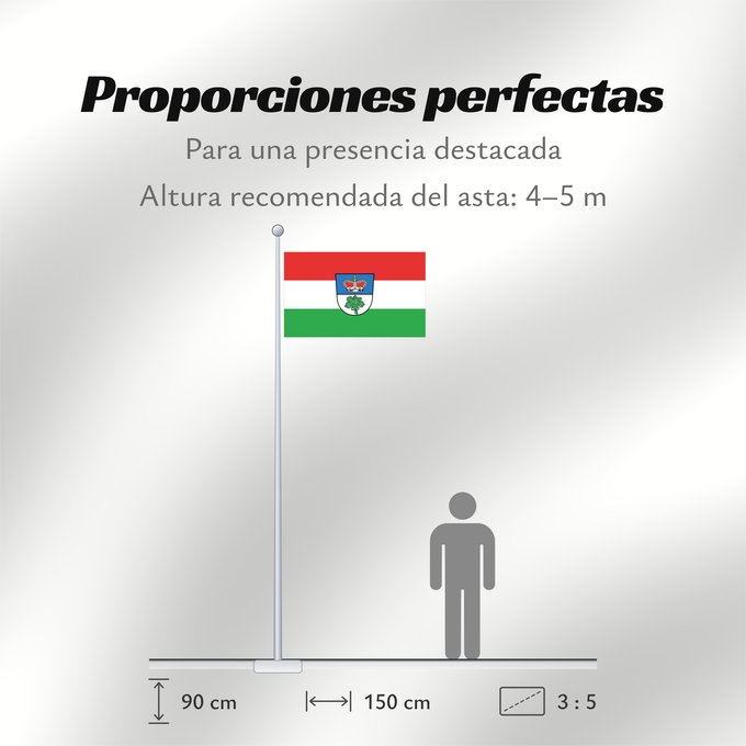 Proporciones de la bandera: Berg im Gau (Oberbayerns Städte)