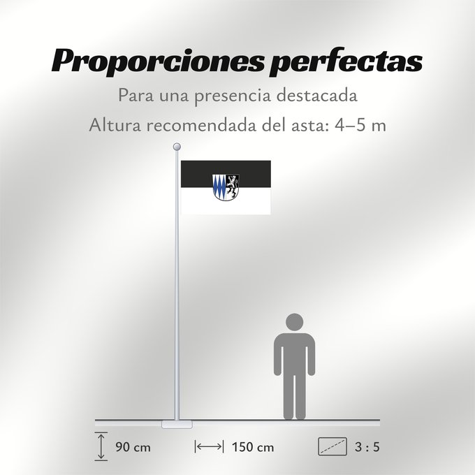Proporciones de la bandera: Pfaffing (Chiemsee-Alpenland)
