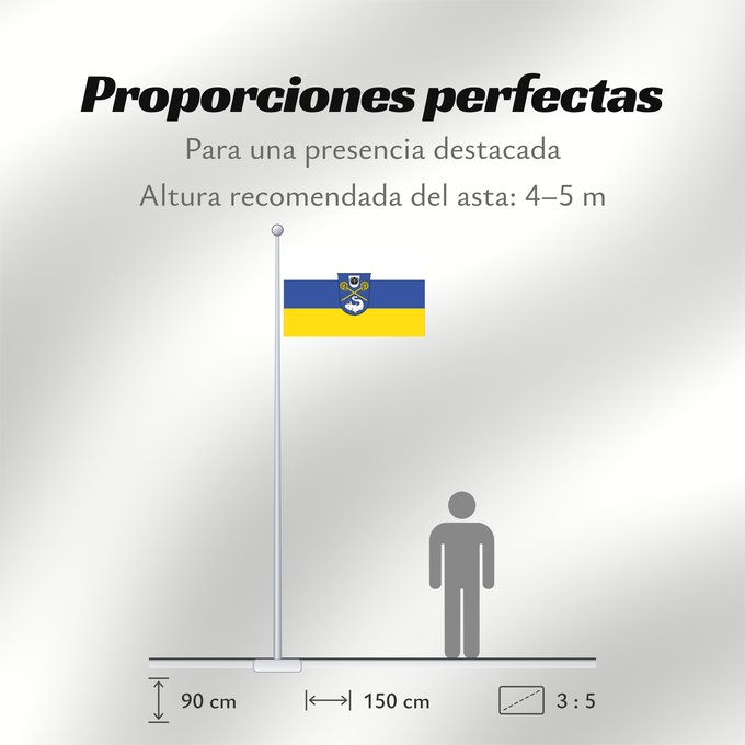 Proporciones de la bandera: Weßling (Starnberger Fünf-Seen-Land)