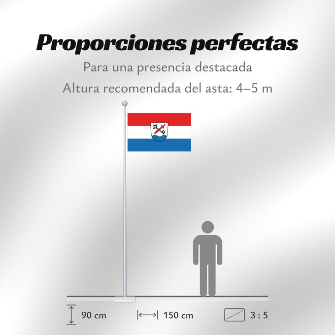 Proporciones de la bandera: Chieming (Chiemgau)