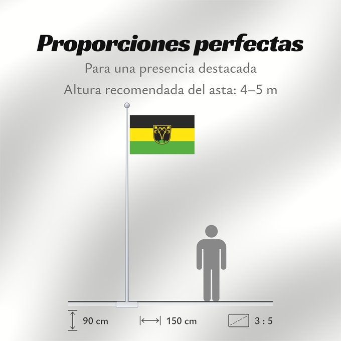 Proporciones de la bandera: Traunstein, GKSt (Chiemgau)