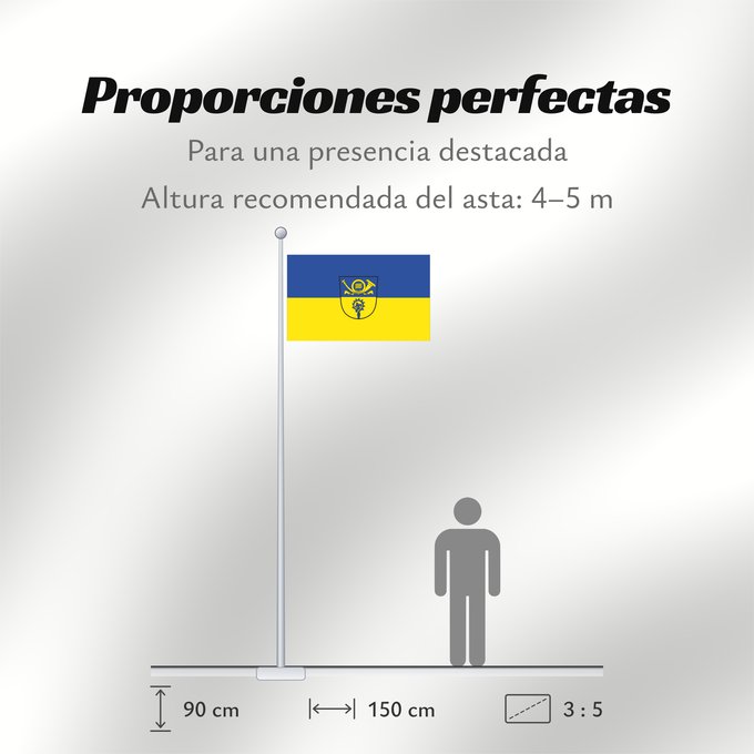 Proporciones de la bandera: Raisting (Pfaffenwinkel)