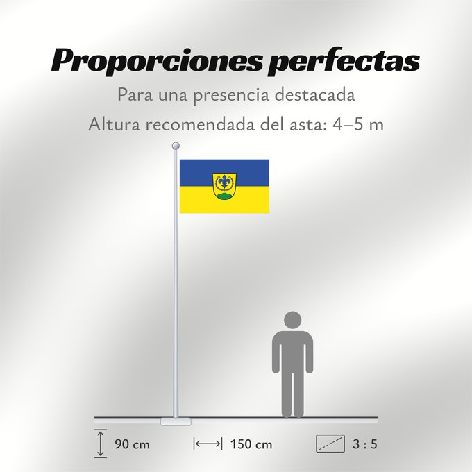 Proporciones de la bandera: Außernzell (Bayerischer Wald)