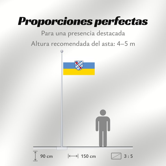 Proporciones de la bandera: Schönberg, M (Bayerischer Wald)