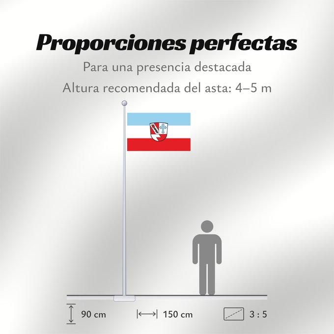 Proporciones de la bandera: Volkenschwand (Bayerisches Golf- und Thermenland)