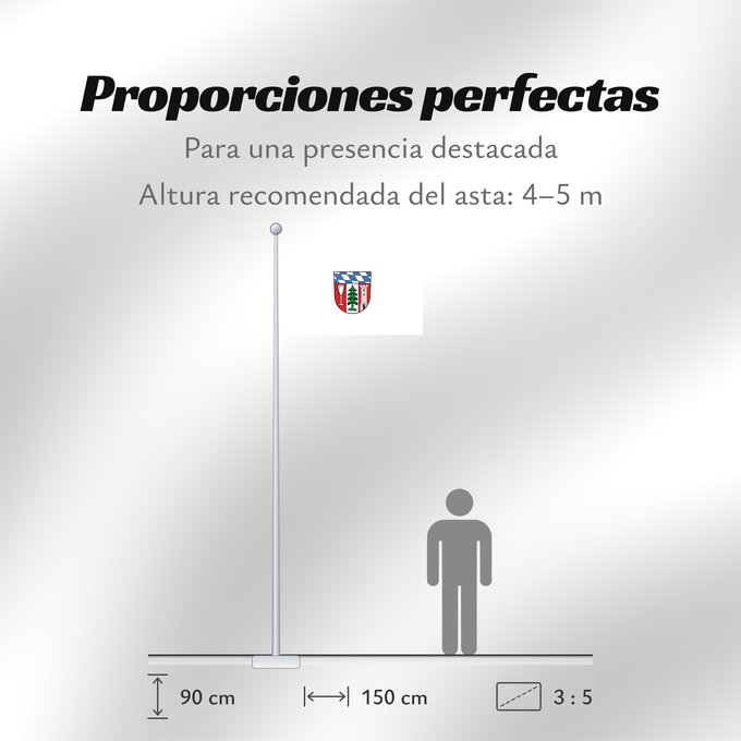 Proporciones de la bandera: Regen (Kreis)