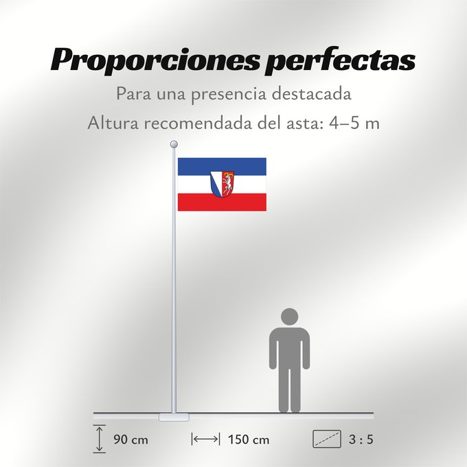 Proporciones de la bandera: Rattiszell (Bayerischer Wald)