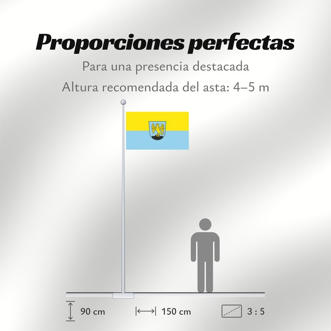 Proporciones de la bandera: Falkenstein, M (Bayerischer Wald)