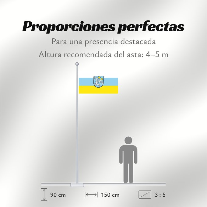 Proporciones de la bandera: Grafenwiesen (Bayerischer Wald)