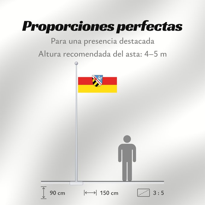 Proporciones de la bandera: Wenzenbach (Bayerischer Wald)