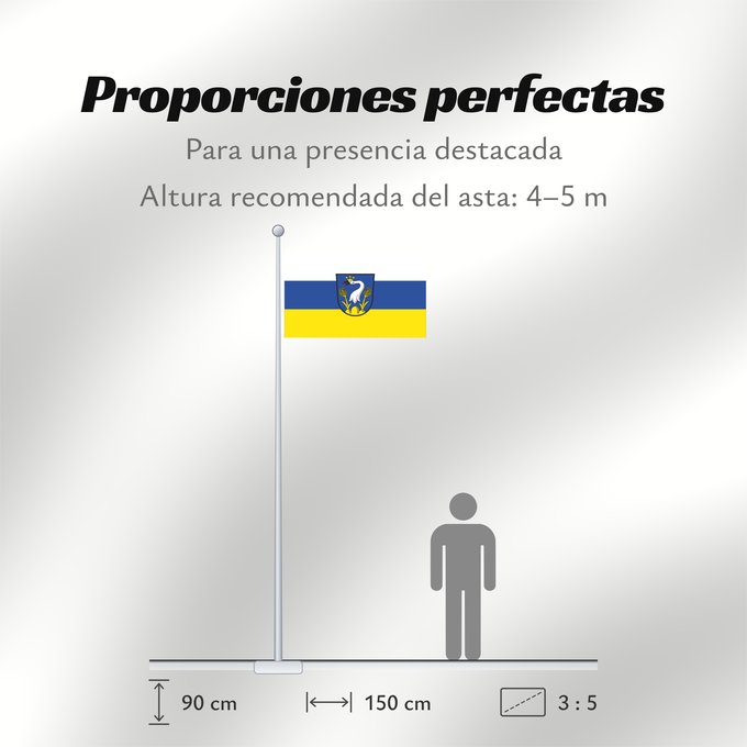 Proporciones de la bandera: Teublitz, St (Oberpfälzer Wald)