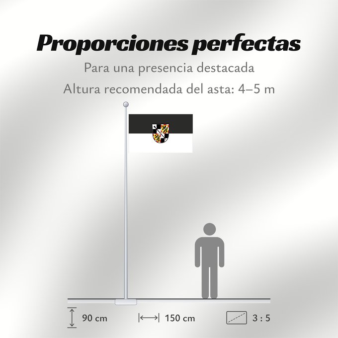 Proporciones de la bandera: Bayreuth (Fichtelgebirge)