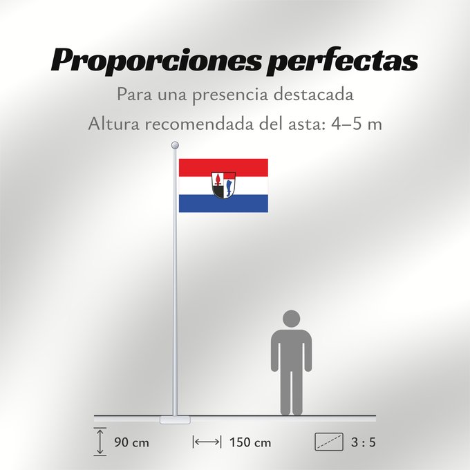 Proporciones de la bandera: Buttenheim, M (Fränkische Schweiz)