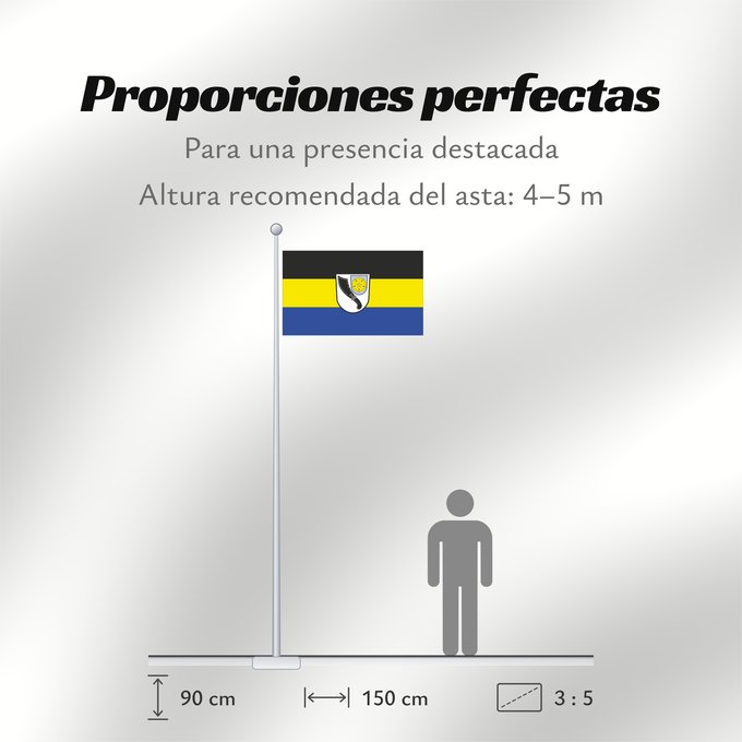 Proporciones de la bandera: Bindlach (Fichtelgebirge)