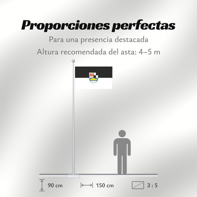 Proporciones de la bandera: Pegnitz, St (Fränkische Schweiz)