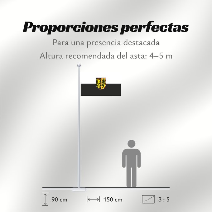 Proporciones de la bandera: Hof (Kreis)