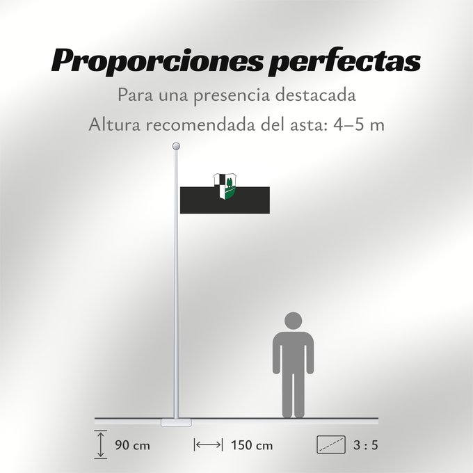 Proporciones de la bandera: Stammbach, M (Fichtelgebirge)