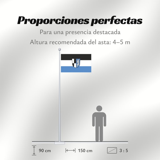 Proporciones de la bandera: Kasendorf, M (Fränkische Schweiz)