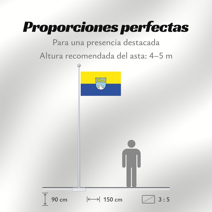 Proporciones de la bandera: Lichtenfels, St (Obermain.Jura)