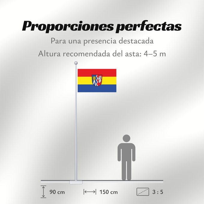 Proporciones de la bandera: Gebsattel (Romantisches Franken - vom Rangau zur Romantischen Straße)