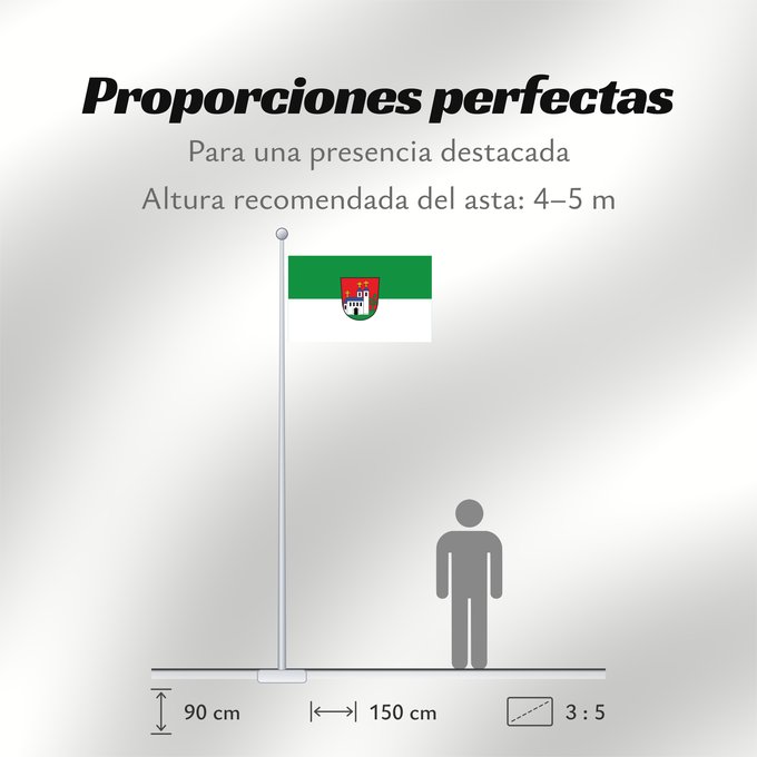 Proporciones de la bandera: Spalt, St (Fränkisches Seenland)