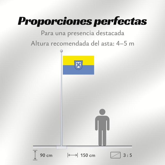 Proporciones de la bandera: Ellingen, St (Fränkisches Seenland)