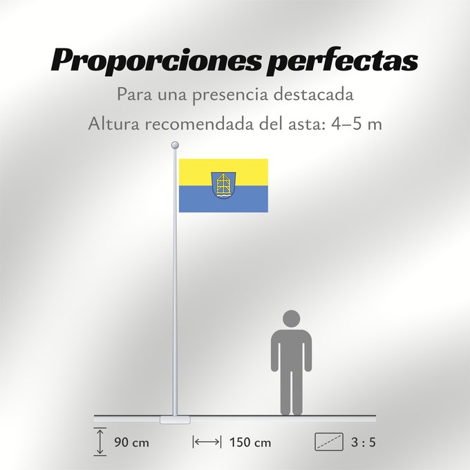 Proporciones de la bandera: Gunzenhausen, St (Fränkisches Seenland)