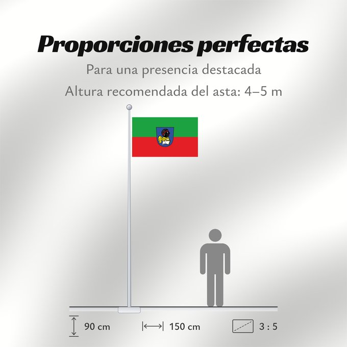 Proporciones de la bandera: Pappenheim, St (Naturpark Altmühltal)