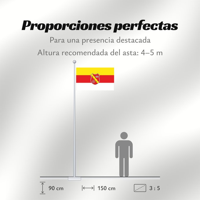Proporciones de la bandera: Goldbach, M (Spessart-Mainland)