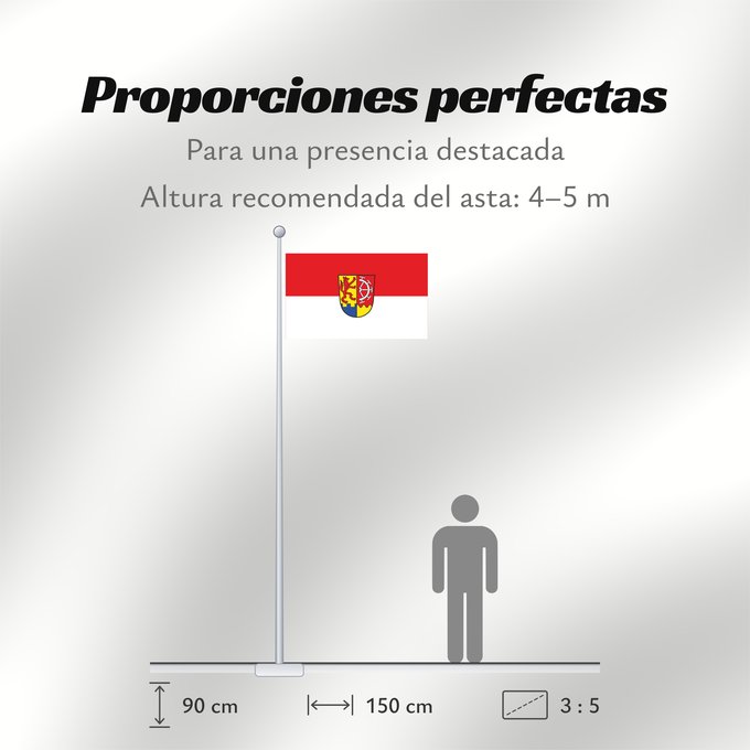 Proporciones de la bandera: Burgpreppach, M (Haßberge)