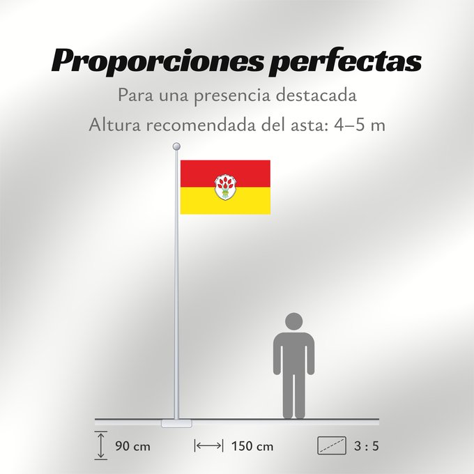 Proporciones de la bandera: Markt Einersheim, M (Steigerwald)